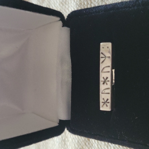 Square Viking Lettering 925 Sterling Silver Ring - Picture 3 of 7